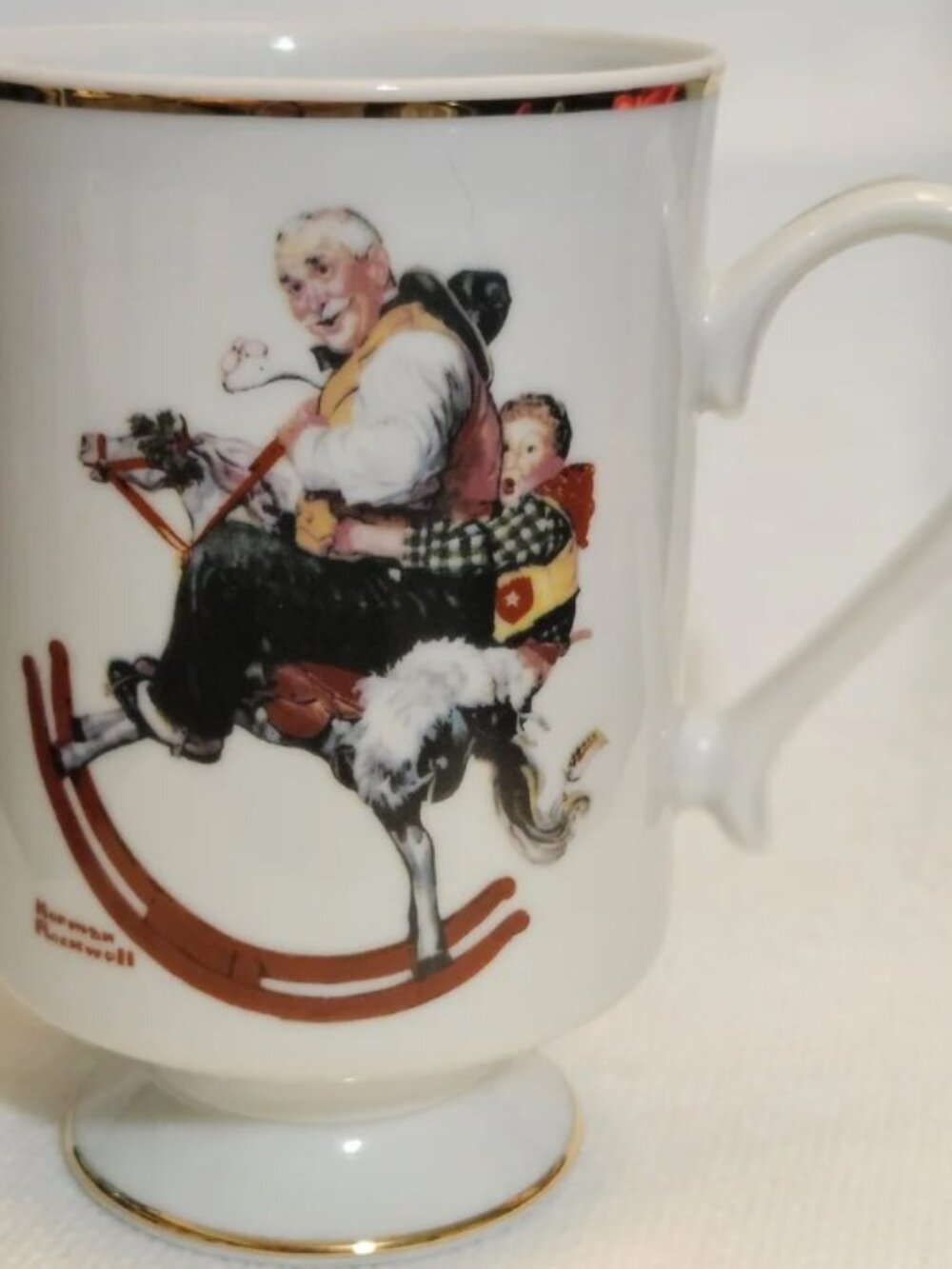 Norman Rockwell Grandpa at the Reins Mug